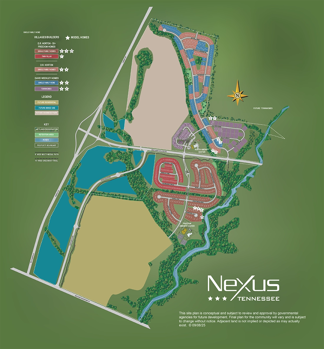 Community Site Plan for Nexus in Gallatin Tennessee